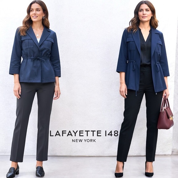 Lafayette 148 New York Jackets & Blazers - Lafayette 148 New York Navy Drawstring Blazer Jacket | Size 4